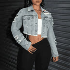 Ripped Denim Crop®