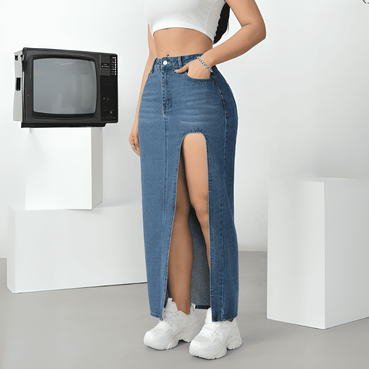 SlitMax Denim Skirt®