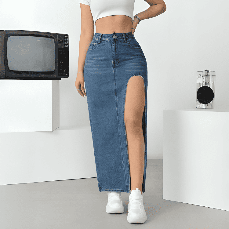 SlitMax Denim Skirt®