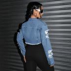 Ripped Denim Crop®