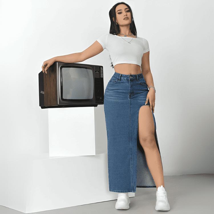 SlitMax Denim Skirt®