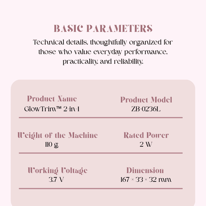 GlowTrim™ 2-in-1